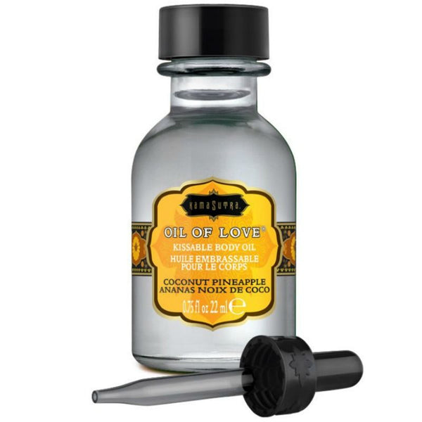 Kamasutra – Huile comestible noix de coco et ananas 22 ml
