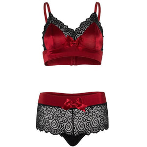 Leg Avenue – Ensemble 2 pièces noir et rouge