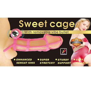 Baile – Couverture et anneau en silicone sweet 10 rythmes pour le pénis rose