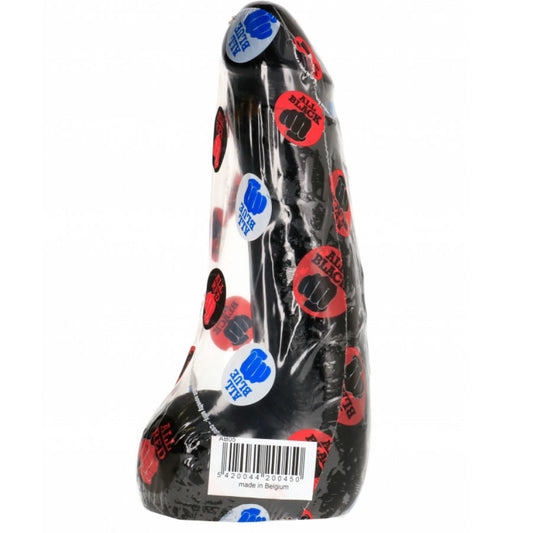 ALL BLACK - DILDO REALISTIC NEGRO SUAVE 20 CM