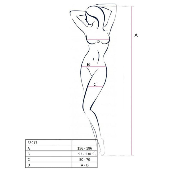 Passion – Femme bs017 bodystocking noir taille unique