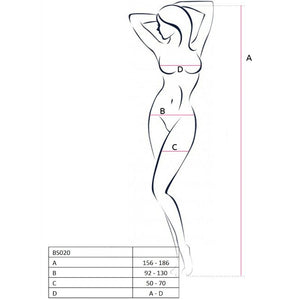 Passion – Femme bs020 bodystocking noir taille unique