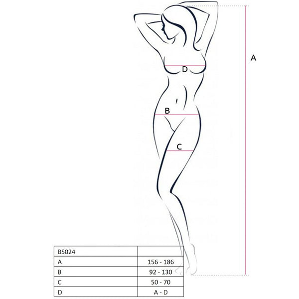 Passion – Femme bs024 bodystocking blanc taille unique