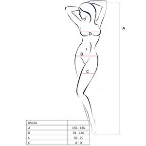 Passion – Femme bs024 bodystocking noir taille unique