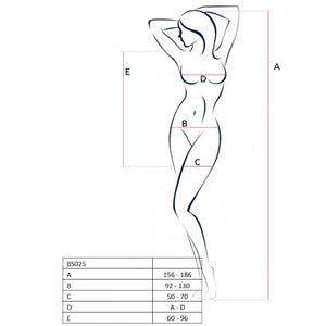 Passion – Femme bs025 bodystocking noir style robe taille unique