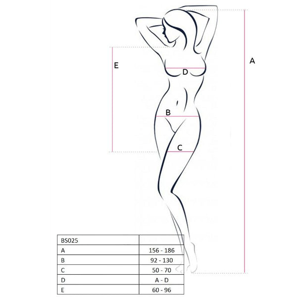 Passion – Femme bs025 bodystocking blanc style robe taille unique
