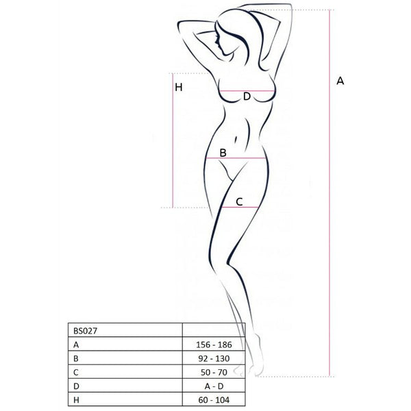 Passion – Femme bs027 bodystocking blanc style robe taille unique