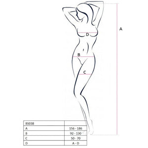 Passion – Femme bs038 bodystocking blanc taille unique