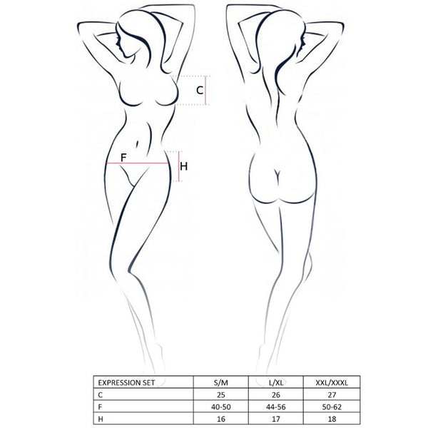 Passion – Ensemble expression femme taille L/XL fetish