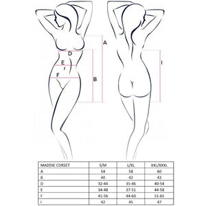 Passion – Femme maddie corset noir