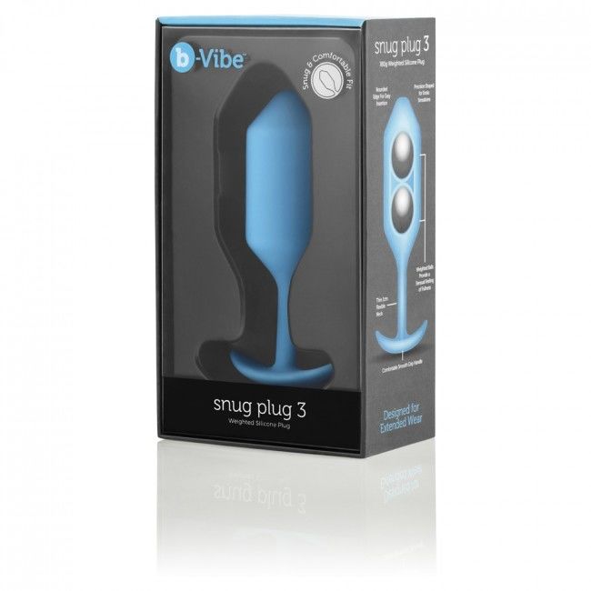 B-VIBE - SNUG ANAL PLUG 3 ZWART