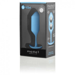 B-Vibe – Snug plug anal 3 bleu ciel