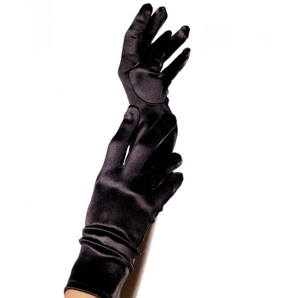Gants courts en satin