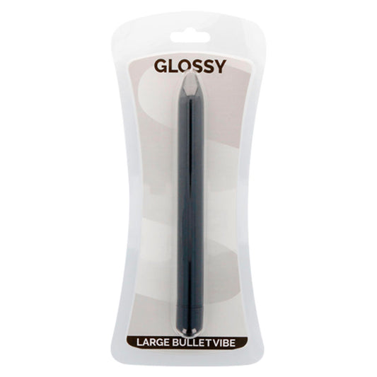 GLOSSY - SLIM BLACK VIBRADOR