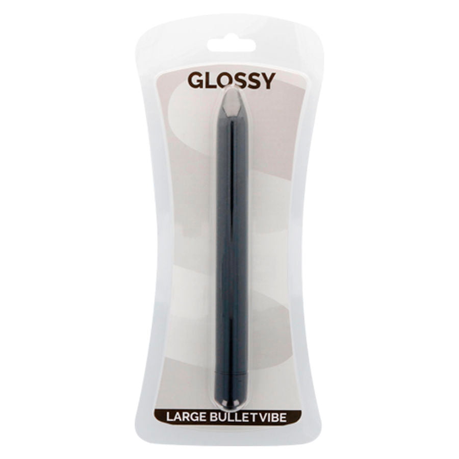GLOSSY - SLIM BLACK VIBRADOR