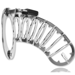 Metal Hard – Cage pénis avec serrure de sécurité 14 cm