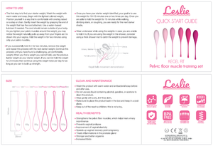 Leslie – Kegel fit ensemble d'entraînement musculaire pelvien 6 pcs