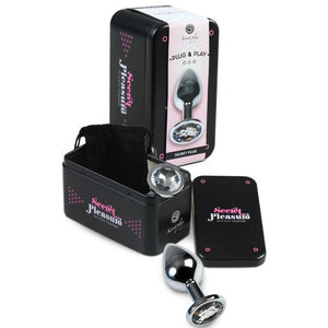 SecretPlay – Plug anal transparent aluminium 8 cm