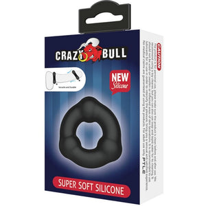 Crazy Bull – Bague en silicone super doux avec nodules