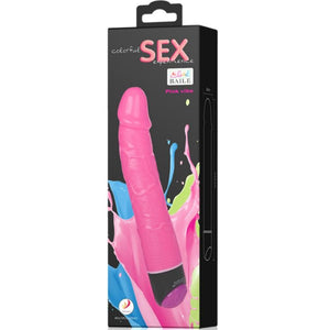 Baile – Vibrateur réaliste sexe coloré rose 23 cm