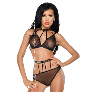 Me-seduce – Dotty ensemble deux pièces noir