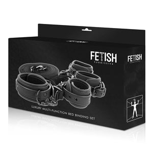 Fetish Submissive – Ensemble de menottes et liens avec doublure en noprène