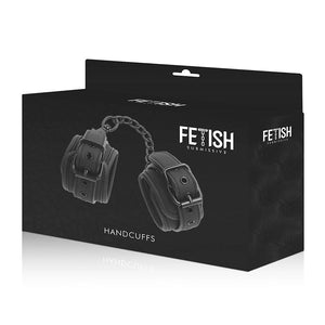 Fetish Submissive – Menottes en cuir végétalien avec doublure en noprène