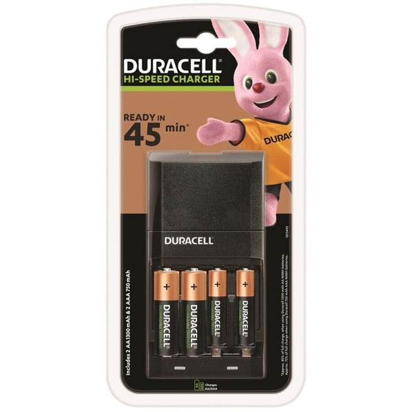 Duracell – Chargeur 45min. + 2xaa 1700mah + 2xaaa 750mah