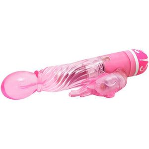 Baile – Vibrateur multivitesses avec stimulateur rose