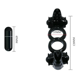 Baile – Sweet ring double anneau avec double lapin