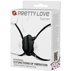Pretty Love – Strap on avec balle vibrant carter
