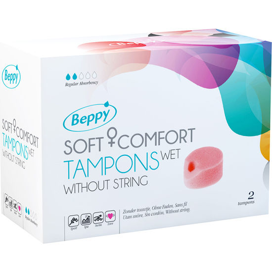 Beppy – Tampons soft confort humide 2 unités