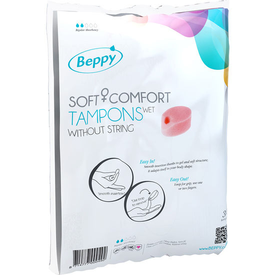 Beppy – Tampons soft confort humide 30 unités