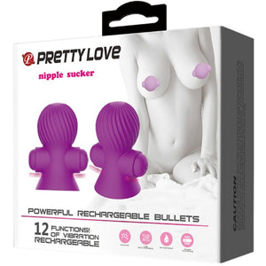 Pretty Love – Stimulateurs de nipple 12 modes vibration lilas