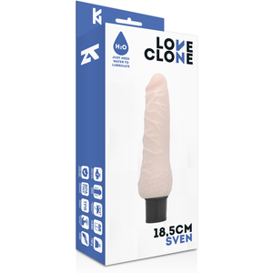 LoveClone – Vibrateur autolubrifiant sven 18.5 cm -o- 3.3 cm