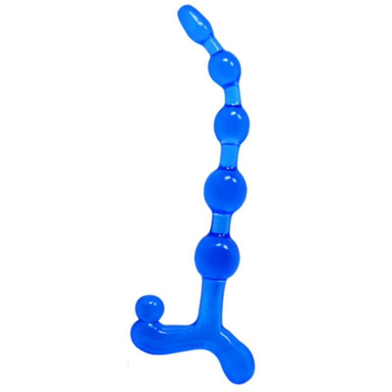Baile – Balles anal bleues bendy twist
