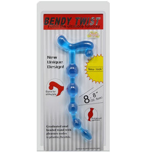 Baile – Balles anal bleues bendy twist