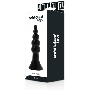 Addicted Toys – Plug anal 17 cm noir