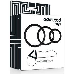Addicted Toys – Ensemble danneau pour pénis noir