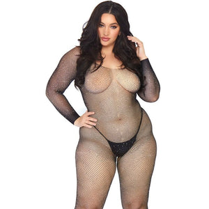 Leg Avenue – Bas de corps en filet cristallisé leg avenue - 1x-2x