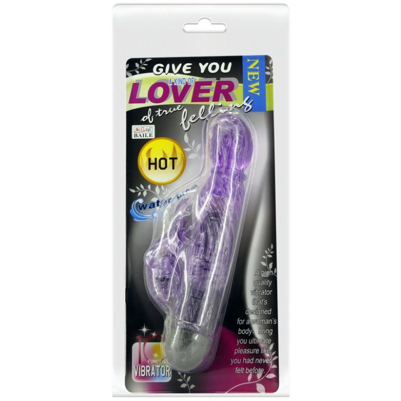 BAILE - GEEF JE EEN SOORT LIEFDE VIBRADOR MET KONIJN LILA 10 MODOS