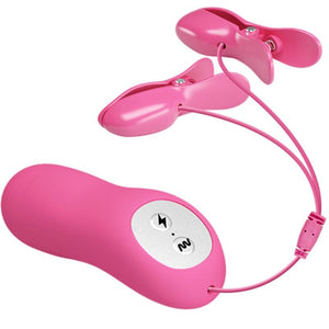 Baile – Pizzas ondes romantiques avec vibration et électrochoc fuchsia