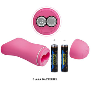 Baile – Pizzas ondes romantiques avec vibration et électrochoc fuchsia