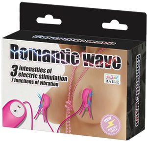 Baile – Pizzas ondes romantiques avec vibration et électrochoc fuchsia