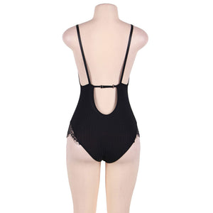 Subblime – Queen plus teddy avec clairs et franges noir