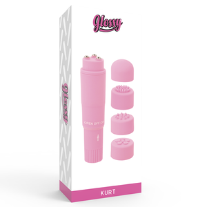 Glossy – Masseur de poche kurt rose