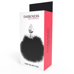 Darkness – Bouchon extra anal avec queue noir 7 cm