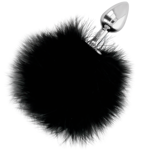 Darkness – Bouchon extra anal avec queue noir 7 cm