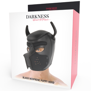 Darkness – Masque pour chien en néoprène avec museau amovible M