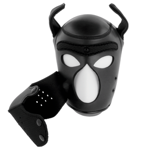 Darkness – Masque pour chien en néoprène avec museau amovible M